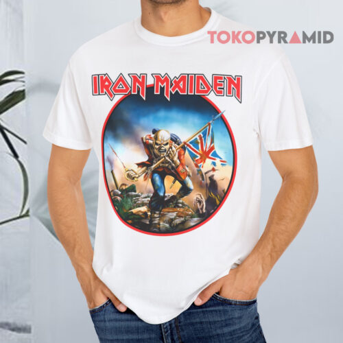 Vintage Iron Maiden 2002 The Trooper Tour White T shirt