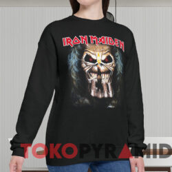 Vintage Iron Maiden Eddie Candle Finger T shirt Black Sweatshirt