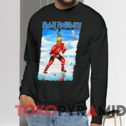 Vintage Iron Maiden Hockey Canada T-shirt 2 Vintage Iron Maiden Hockey Canada T shirt Black Sweatshirt