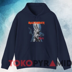 Vintage Iron Maiden Killers T shirt Navy Hoodie