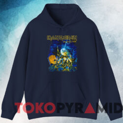 Vintage Iron Maiden Live After Death T shirt Navy Hoodie