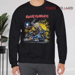 Vintage Iron Maiden No Prayer On The Road Sweatshirt Front