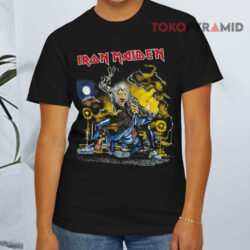 Vintage Iron Maiden No Prayer On The Road Shirt 3 Vintage Iron Maiden No Prayer On The Road T shirt Front