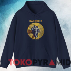 Vintage Iron Maiden Powerslave T shirt Navy Hoodie