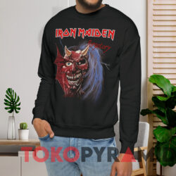 Vintage Iron Maiden Purgatory T-shirt 2 Vintage Iron Maiden Purgatory T shirt Black Sweatshirt