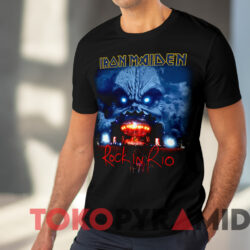 Vintage Iron Maiden Rock In Rio T shirt Black T shirt