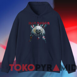 Vintage Iron Maiden T-shirt 4 Vintage Iron Maiden T shirt Navy Hoodie