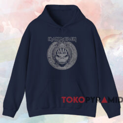 Vintage Iron Maiden The Book Of Souls T-shirt 3 Vintage Iron Maiden The Book Of Souls T shirt Navy Hoodie