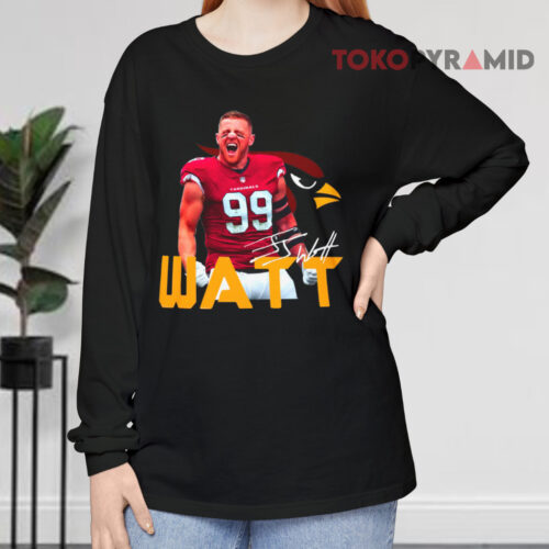 Vintage J J Watt Cardinals Signatures Long sleeved