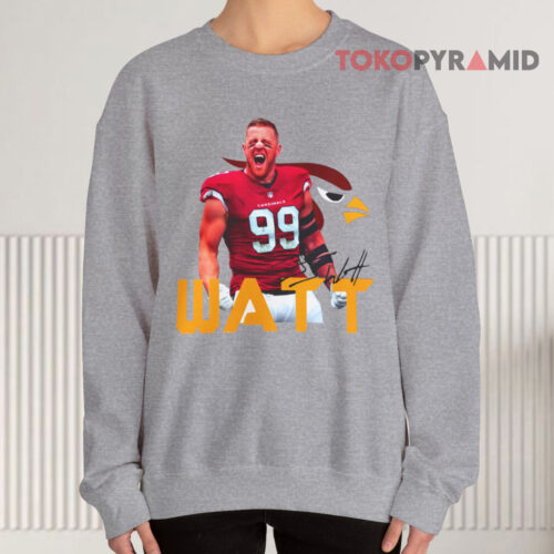 Vintage J J Watt Cardinals Signatures Sweatshirt