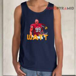 Vintage J J Watt Cardinals Signatures Tank Top