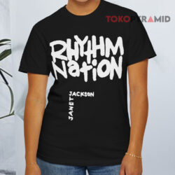 Vintage Janet Jackson Rhythm Nation Tour T shirt Front