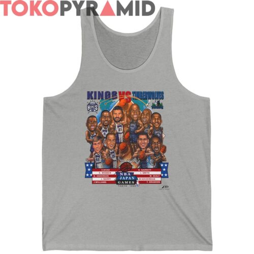 Vintage Japan Games Tokyo 1999 Kings Vs Timberwolves Shirt Vintage Japan Games Tokyo 1999 Kings Vs Timberwolves Shirt