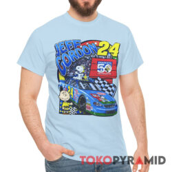 Vintage Jeff Gordon Snoopy Peanuts 50th NASCAR Shirt
