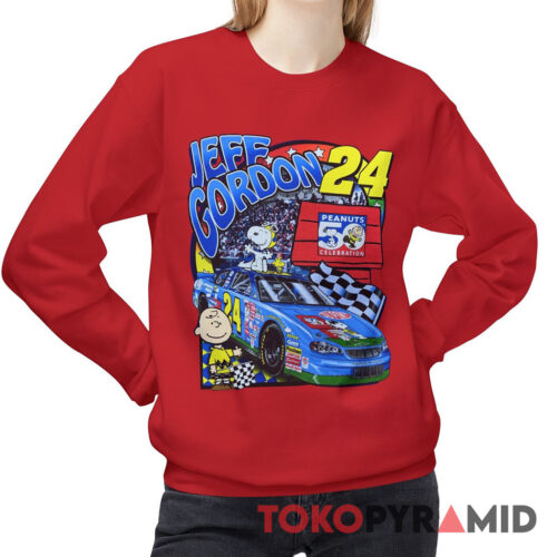 Vintage Jeff Gordon Snoopy Peanuts 50th NASCAR Sweatshirt Vintage Jeff Gordon Snoopy Peanuts 50th NASCAR Sweatshirt