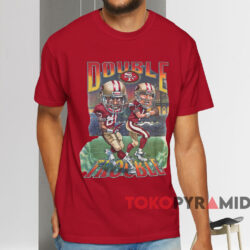 Vintage Jerry Rice Steve Young Caricature T shirt Red T shirt