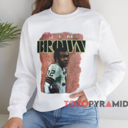 Vintage Jim Brown Cleveland Browns T-shirt 4 Vintage Jim Brown Cleveland Browns T shirt White Sweatshirt