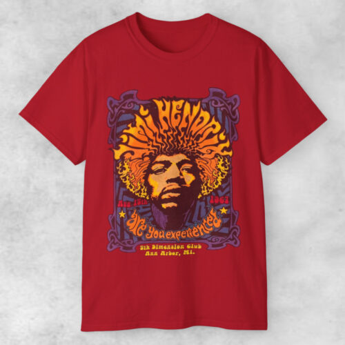 Vintage Jimi Hendrix 5th Dimension Club Shirt Are You Experienced T shirt