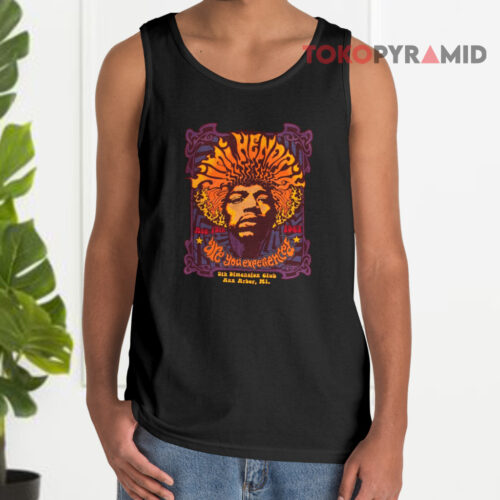 Vintage Jimi Hendrix 5th Dimension Club Shirt Are You Experienced Tank Top