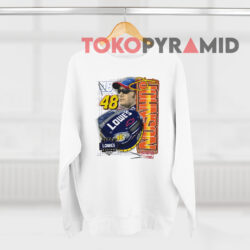 Vintage Jimmie Johnson 48 Lowes Nascar Shirt 2 Vintage Jimmie Johnson 48 Lowe's Nascar White Sweatshirt