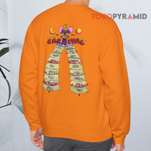 Vintage Jimmy Buffett Carnival Tour 1998 Sweatshirt Back Vintage Jimmy Buffett Carnival Tour 1998 Sweatshirt Back