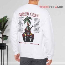 Vintage Jimmy Buffett Chameleon Caravan Tour 1993 Shirt 4 Vintage Jimmy Buffett Chameleon Caravan Tour 1993 Sweatshirt Back
