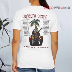Vintage Jimmy Buffett Chameleon Caravan Tour 1993 Shirt 2 Vintage Jimmy Buffett Chameleon Caravan Tour 1993 T shirt Back