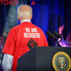 Vintage Joe Biden We Are Belvidere Shirt Back
