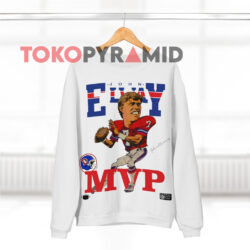 Vintage John Elway Denver Broncos Caricature White Sweatshirt