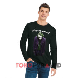Vintage Joker Heath Ledger Why So Serious Shirt 4 Vintage Joker Heath Ledger Why So Serious Black Long sleeved
