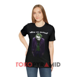 Vintage Joker Heath Ledger Why So Serious Black T shirt