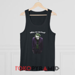 Vintage Joker Heath Ledger Why So Serious Shirt 2 Vintage Joker Heath Ledger Why So Serious Black Tank Top