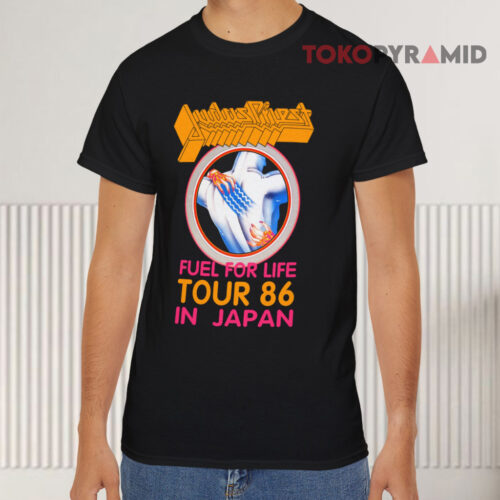 Vintage Judas Priest Fuel For Life Tour 86 In Japan Black T shirt