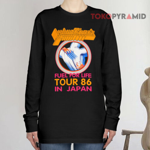Vintage Judas Priest Fuel For Life Tour 86 In Japan Long sleeved