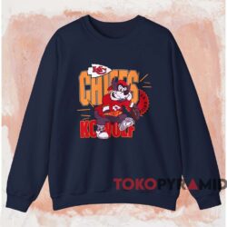 Vintage Kansas City Chiefs Kc Wolf Shirt Navy Sweatshirt