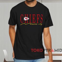 Vintage Kansas City Chiefs Logo Shirt Black T shirt