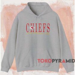Vintage Kansas City Chiefs Logo Shirt Grey Hoodie