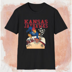 Vintage Kansas Jayhawks Slam Dunk Shirt Black T shirt