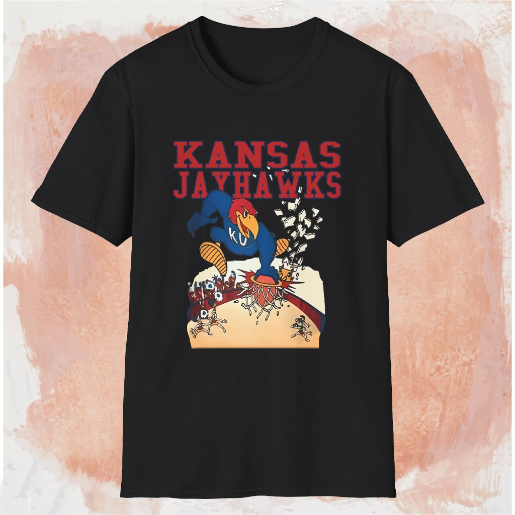 Vintage Kansas Jayhawks Slam Dunk Shirt Black T shirt Vintage Kansas Jayhawks Slam Dunk Shirt Black T shirt