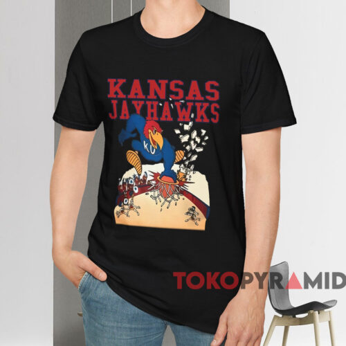 Vintage Kansas Jayhawks Slam Dunk Shirt Black T shirt Vintage Kansas Jayhawks Slam Dunk Shirt Black T shirt