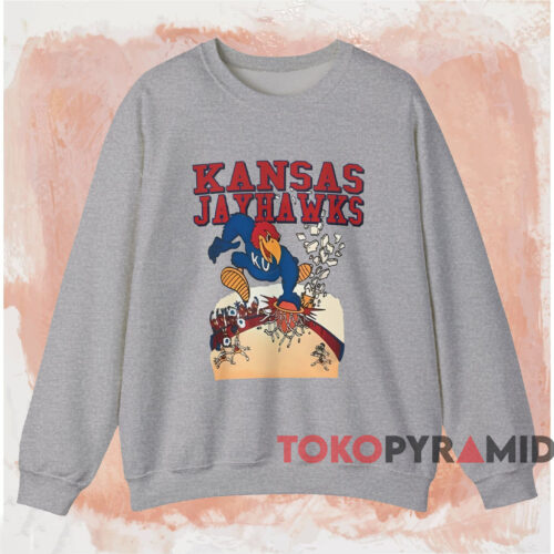 Vintage Kansas Jayhawks Slam Dunk Shirt Grey Sweatshirt Vintage Kansas Jayhawks Slam Dunk Shirt Grey Sweatshirt