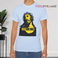 Vintage Kill Your Idols Jesus Guns N' Roses Blue T shirt