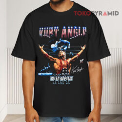 Vintage Kurt Angle Wwe Wrestling Black T shirt