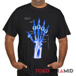 Vintage LA Lakers Kobe Bryant 5 Rings Skeleton Rare Shirt