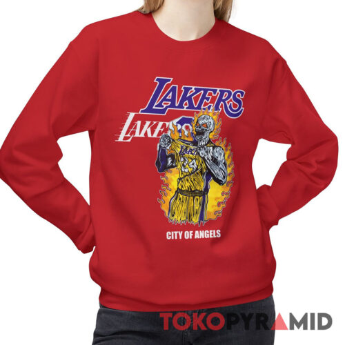 Vintage LA Warren Lotas Lakers City Of Angels Kobe Bryant 24 Unique Sweatshirt