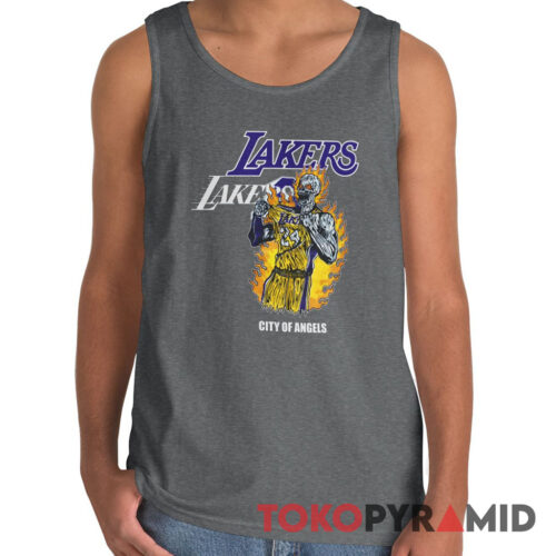 Vintage LA Warren Lotas Lakers City Of Angels Kobe Bryant 24 Unique Tank Top