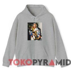 Vintage Lakers Kobe Bryant Holding Trophy Unique Tee Sport grey Hoodie