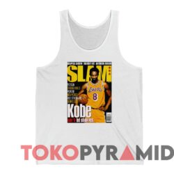 Vintage Lakers Kobe Bryant Slam Magazine 1998 Cover Can't Be Stopped Tee White Tanktop