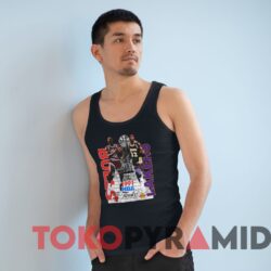 Vintage Lakers vs. Bulls 1991 NBA Finals Jordan and Magic Tee 3 Vintage Lakers vs Bulls 1991 NBA Finals Jordan and Magic Tee Black Tanktop