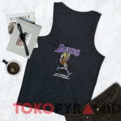 Rare Vintage LeBron James Skeleton 23 Warren Lotas LA Lakers T-shirt 4 Vintage Lebron James Skeleton 23 Warren Lotas LA Lakers T shirt Black Tank Top